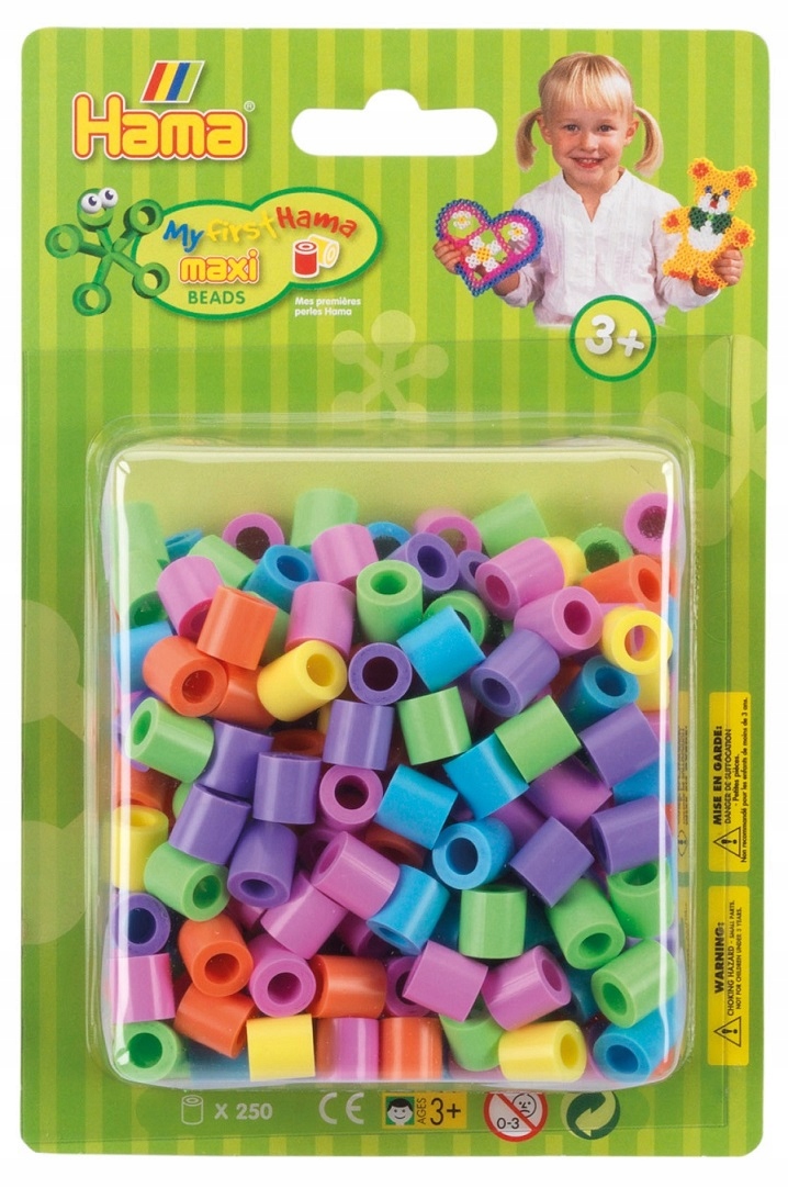 

Koraliki Hama Maxi Zestaw 250 Szt. Pastelowe 8521
