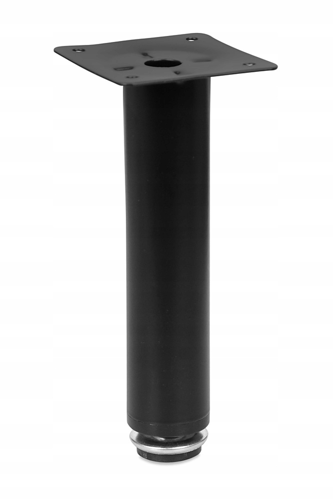 

Nóżka,noga Meblowa, Stopka Regulowana Czarna H-150