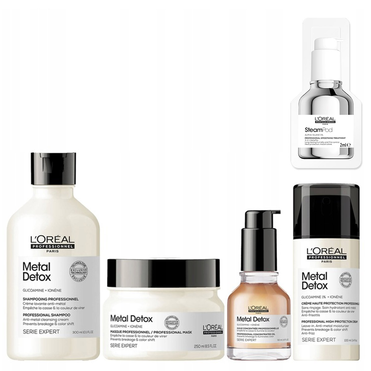 Loreal Metal Detox ochranná sada pro vlasy po barvení