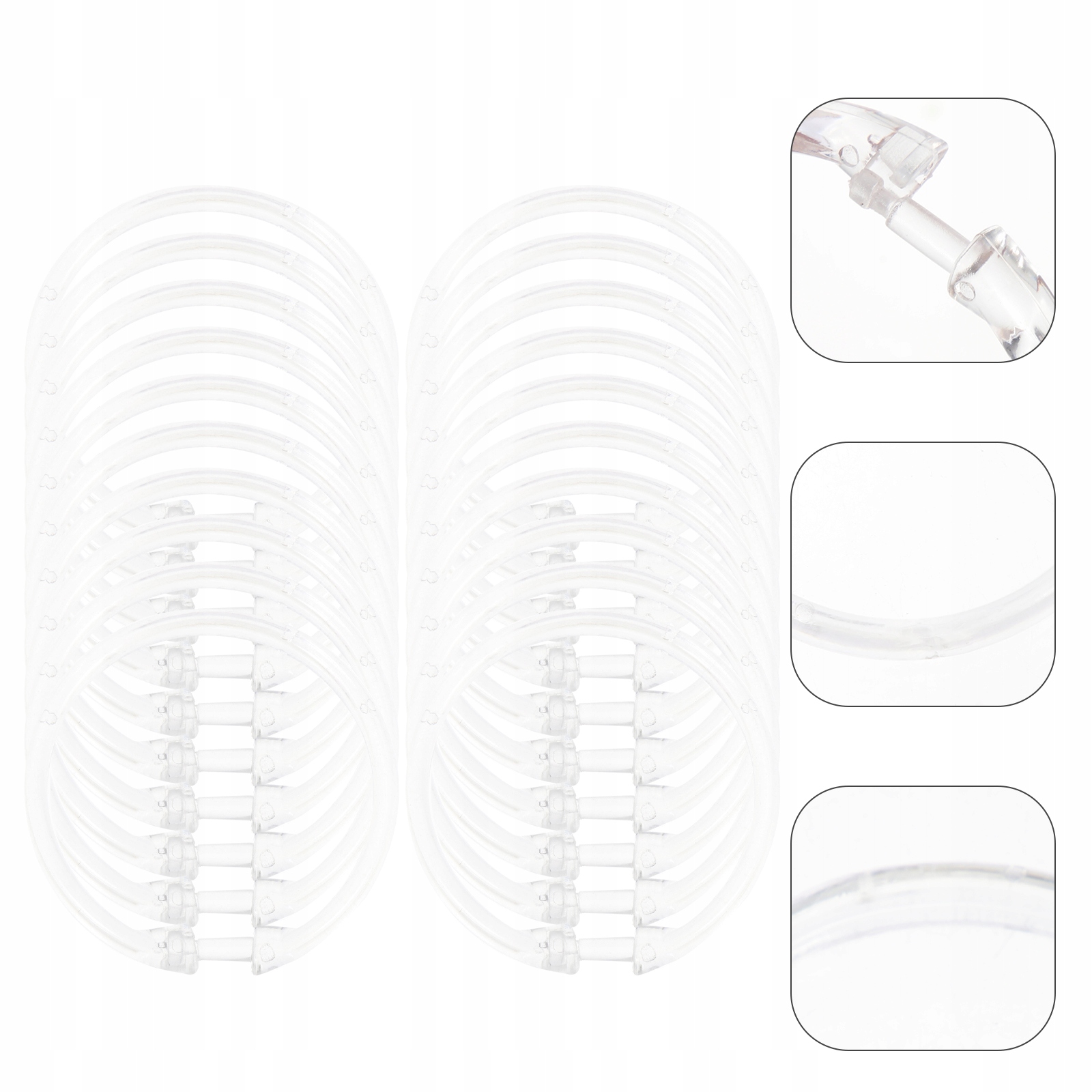 HACZYK DO ZASŁONY PRYSZNICOWEJ KÓŁKA DO ZASŁONY PRYSZNICOWEJ Marka bez marki