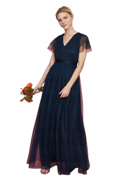 Coast Šaty Tmavě Modré Maxi Eu 42 42