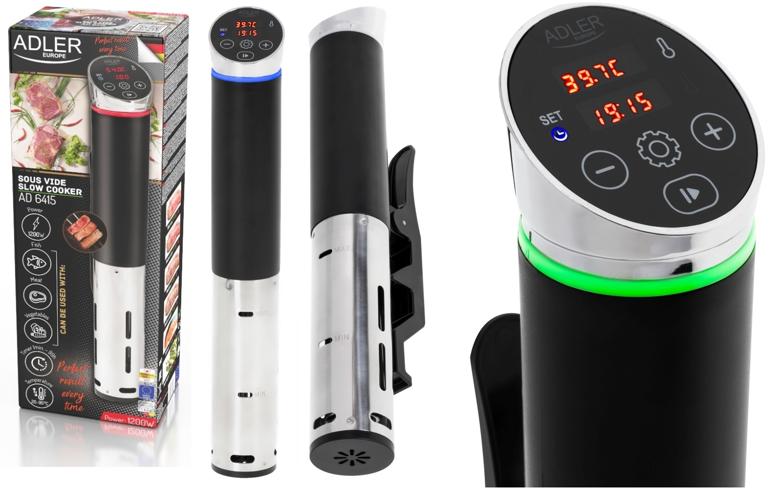 Pomalý hrniec do kuchyne Sous Vide LCD 1000 W Regulácia teploty domácich spotrebičov Drobné