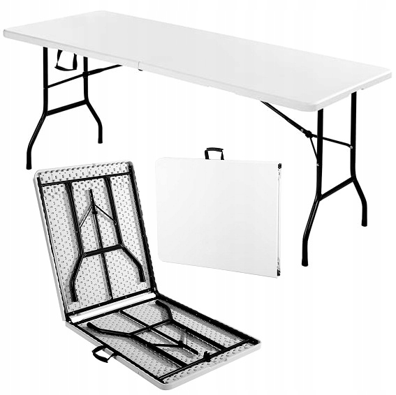 

Stół Ogrodowy Cateringowy Składany 180x74cm Biały