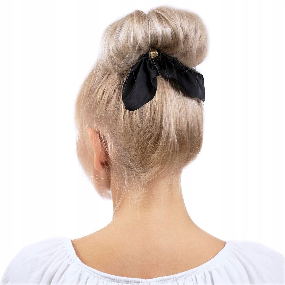 GUMKA do włosów APASZKA SCRUNCHIES frotka CZARNA Rodzaj pojedyncza gumka