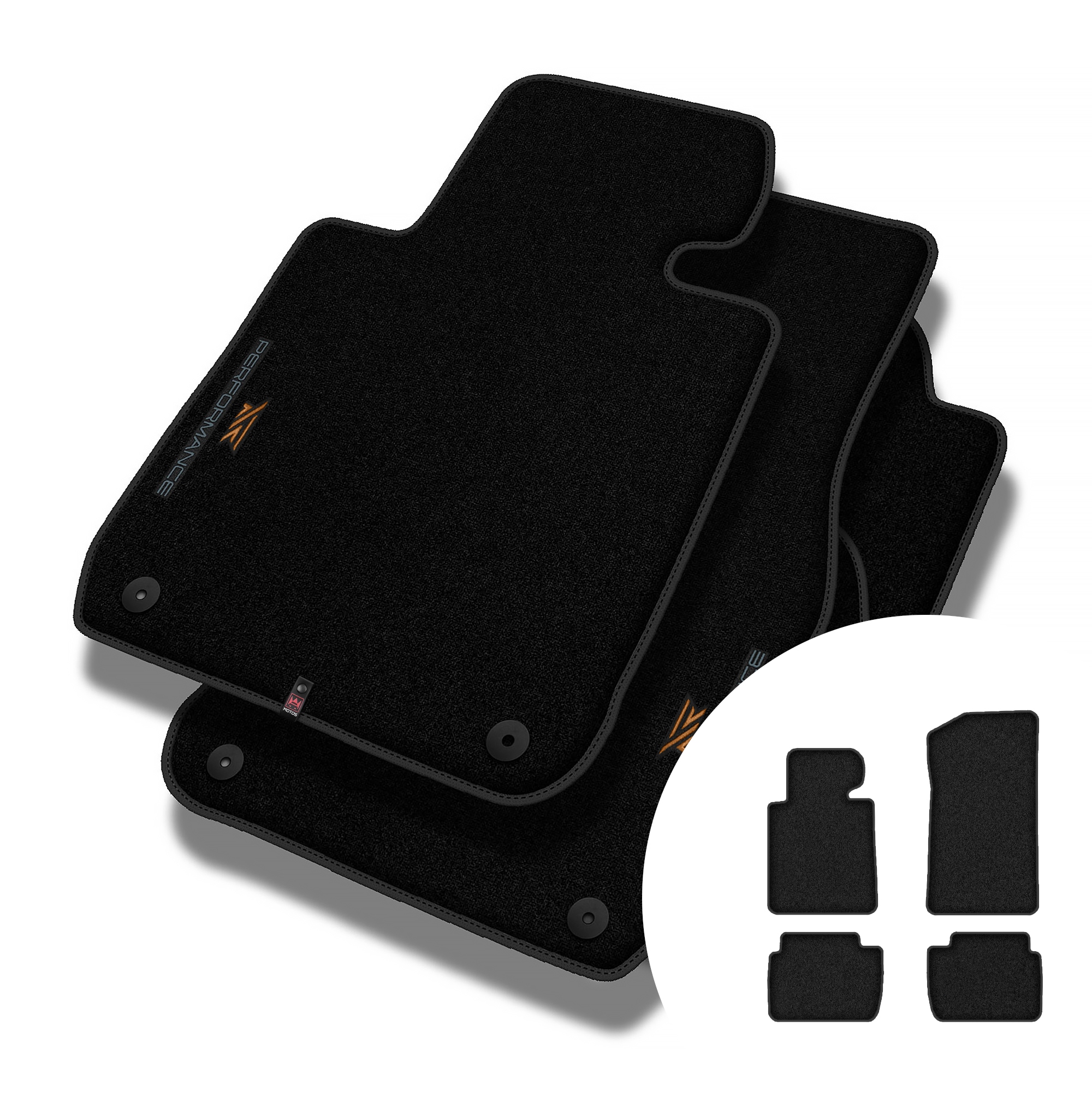 Velúrové koberčeky Performance Premium pre Bmw radu 3 E46 1998-2004