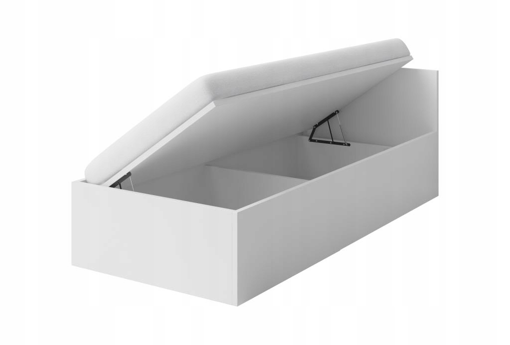 Łóżko ANDREA 90x200 cm z pojemnikiem dąb artisan Informacje dodatkowe pojemnik na pościel ze stelażem