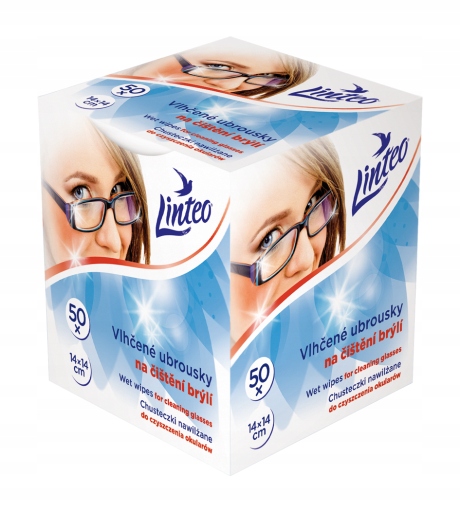 

Linteo Chusteczki czyszczenia do okularów 50 sztuk