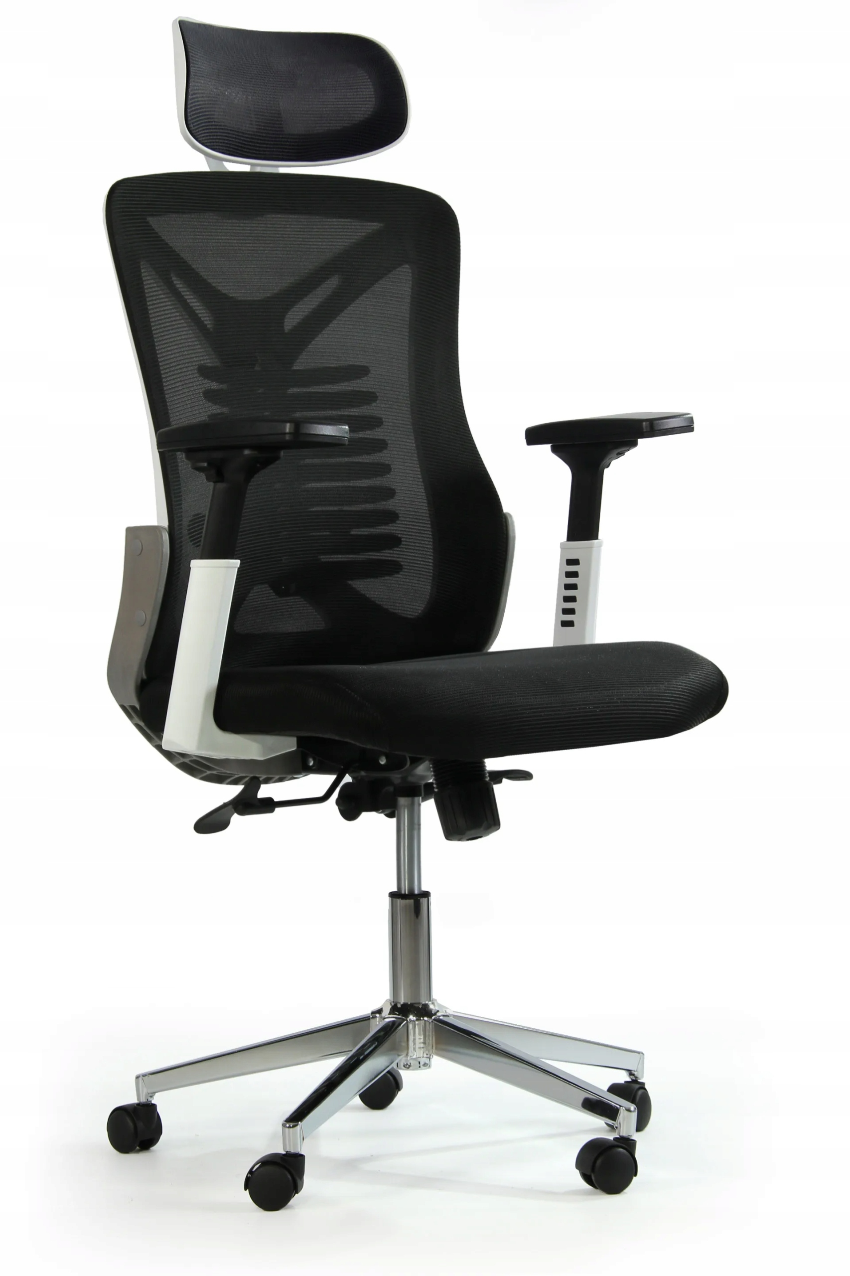 Ergonomická kancelárska stolička Y2-1 na oporu bedrovej oblasti, čierna