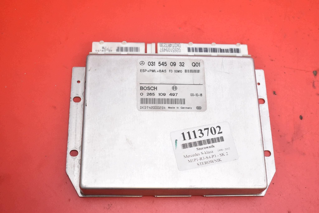 control unit module ESP 0315450932 MERCEDES S-KLASA W220 3.2 CDI 197 KM 98-02