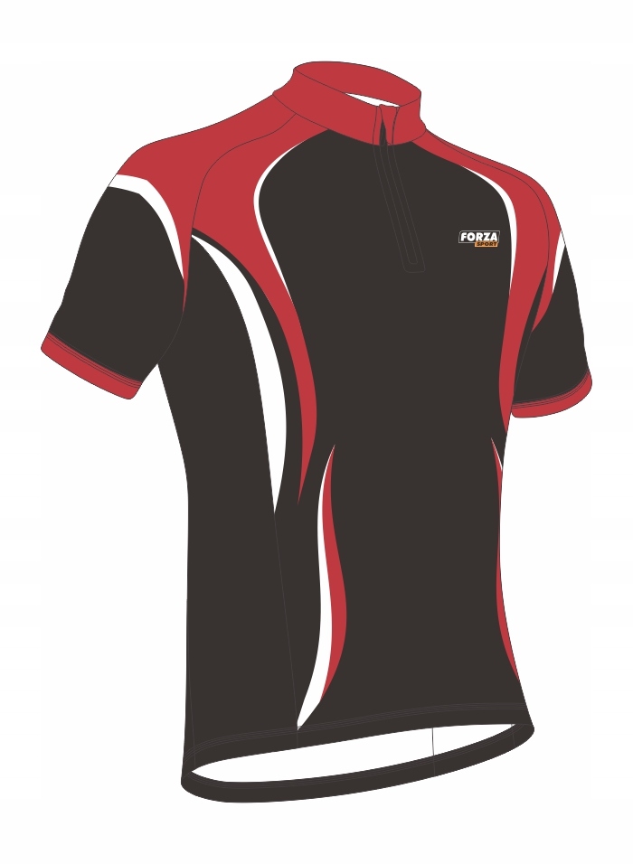 KOSZULKA KOLARSKA COOLMAX FORZA SPORT MAROON L