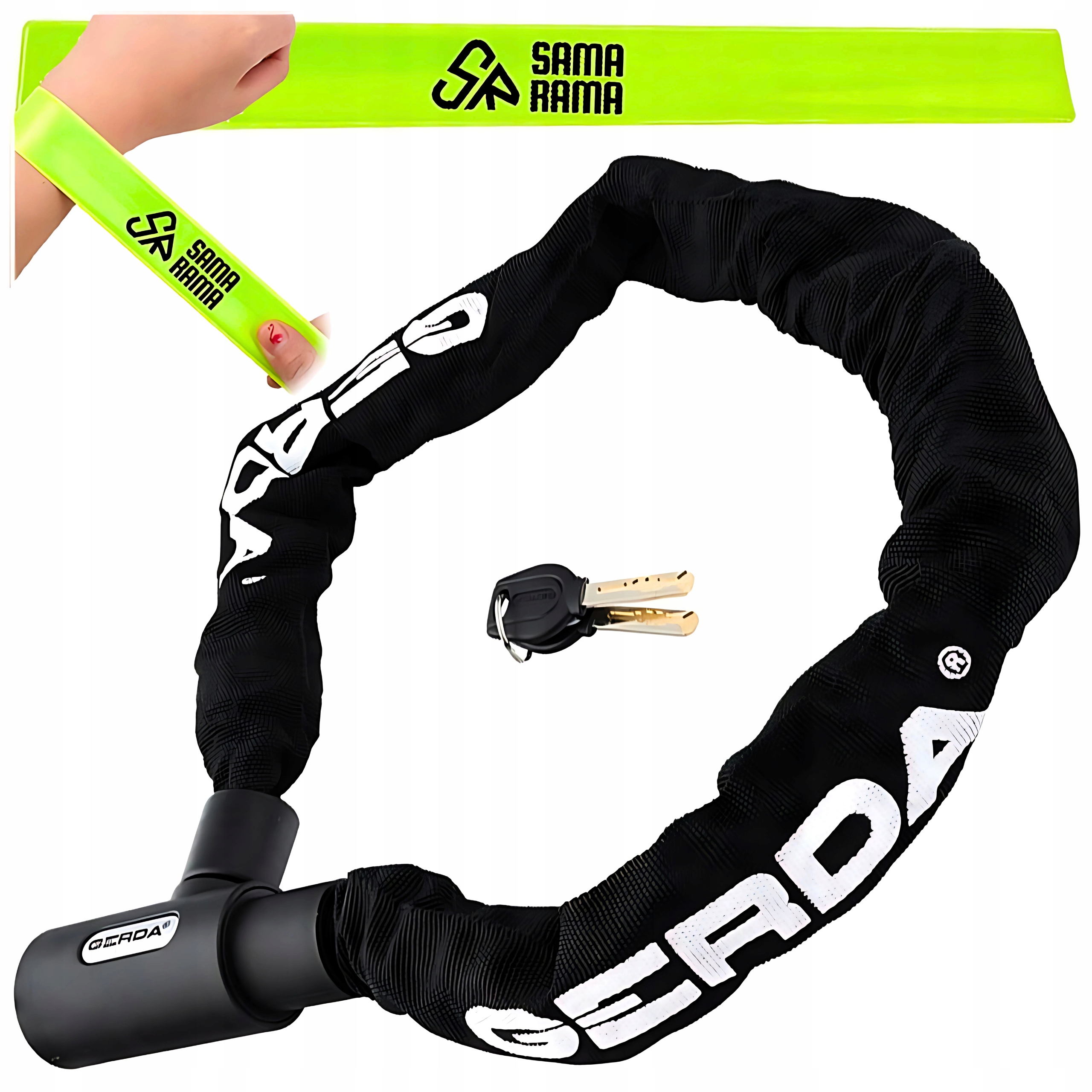 ZABEZPIECZENIE ROWEROWE ŁAŃCUCH ZAPIĘCIE ROWERU GERDA CONTRA 900/6V GRATIS