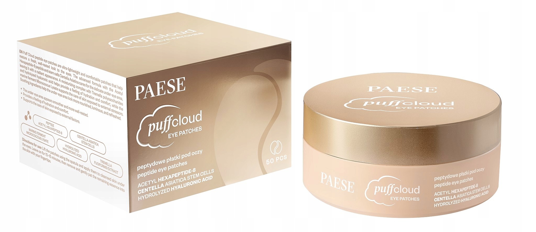 Paese Puff Cloud Peptidové náplasti pod oči 50 ks