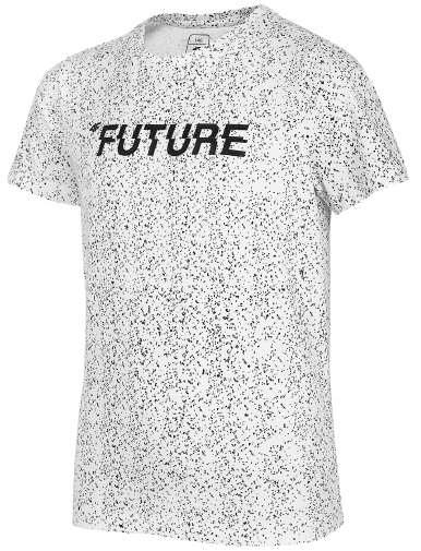 

T-shirt chłopięcy 4F JTSM008 bawełniany biały 164.