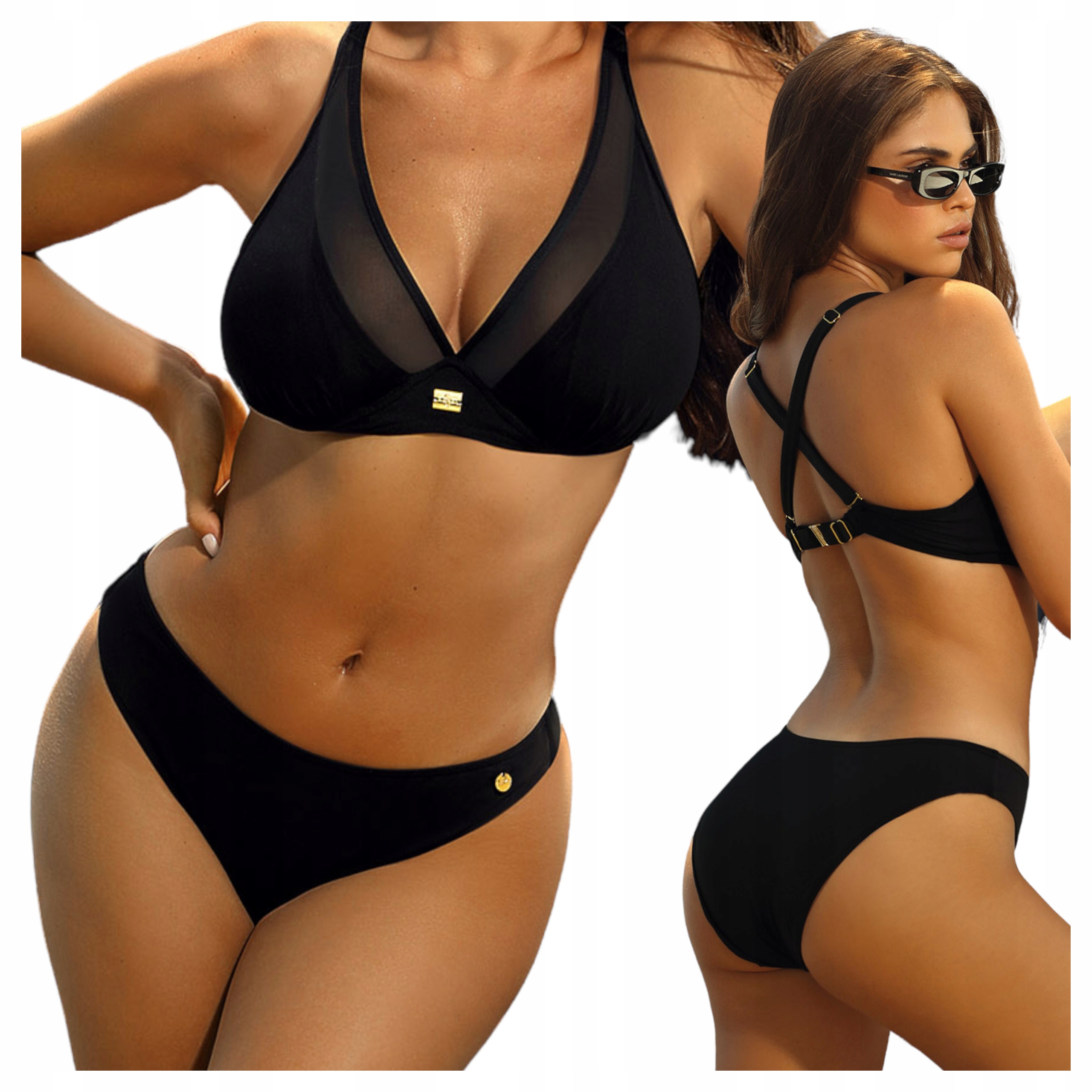 Dvoudílné plavky Bikini Polské Self 38E Fashion35 Černá