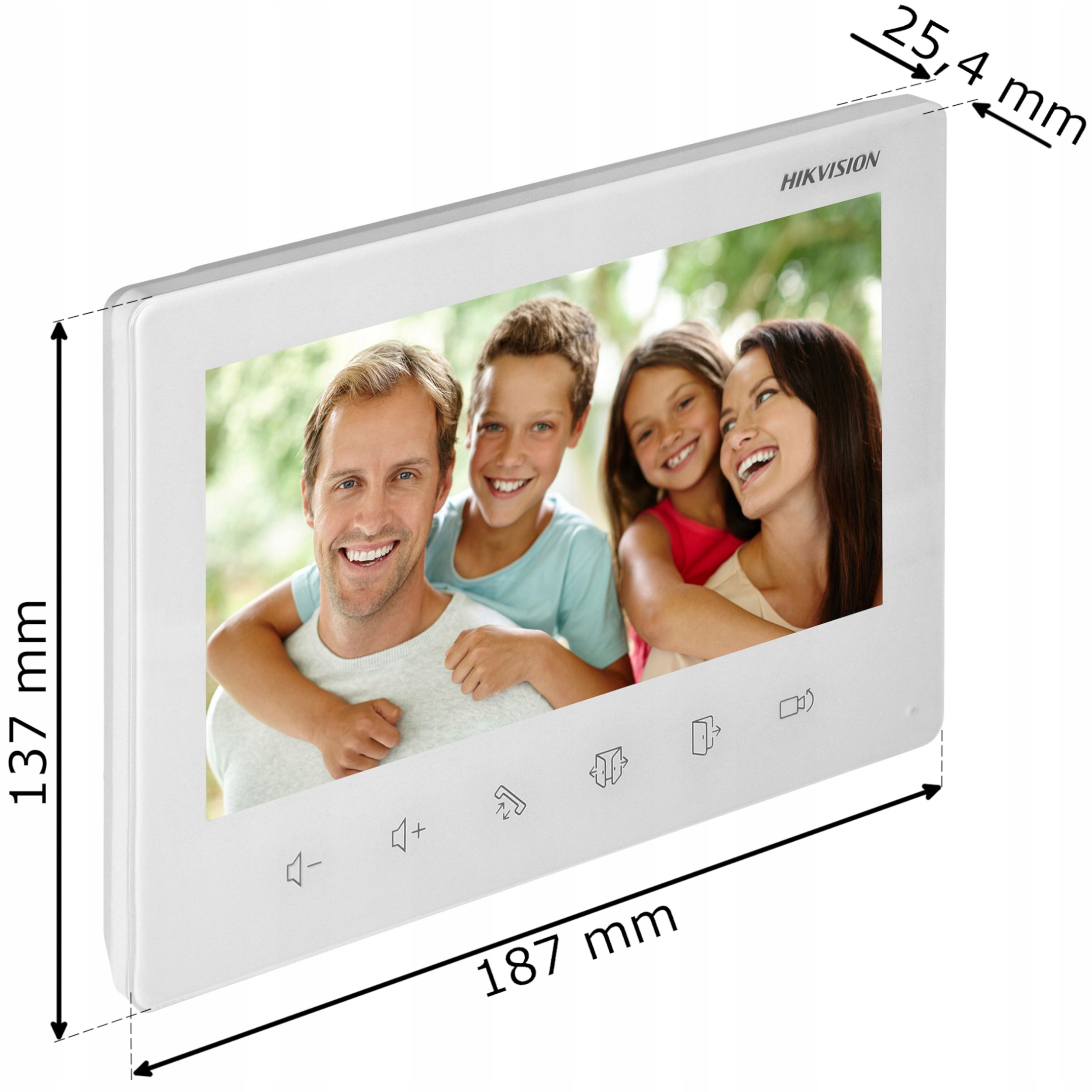 WIDEODOMOFON DOMOFON LCD 7" FURTKA + BRAMA 2-ŻYŁOWY HIKVISION Kod producenta DS-KIS101-P