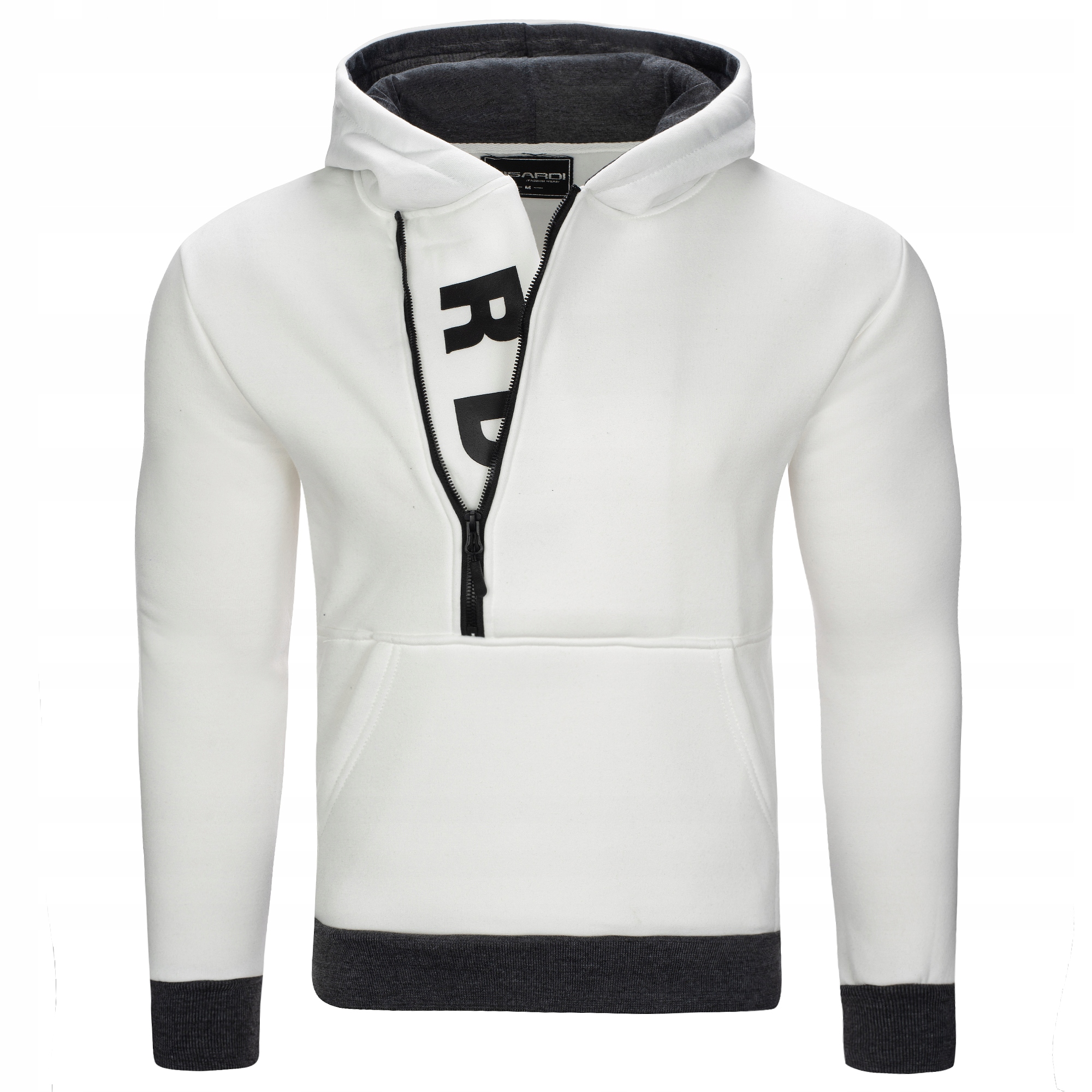 RS01 roz. XL GŁADKA BLUZA MĘSKA Z KAPTUREM