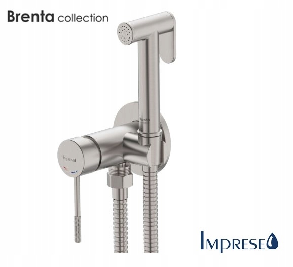 Imprese Brenta podomietková bidetová batéria, brúsený nikel
