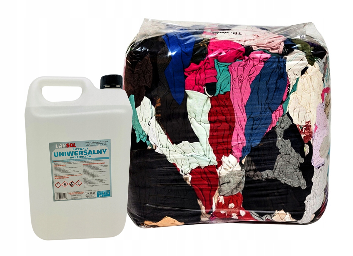 ZESTAW CZYSCIWO BAWELNIANE ZMYWACZ HAMULCOWY 5L