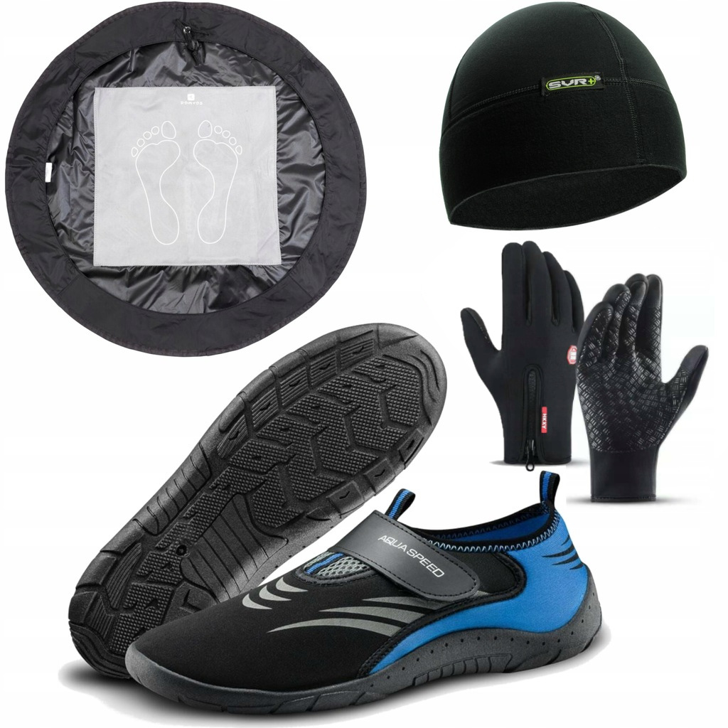 Sada Na Moření Neoprenové Boty Čepice Rukavice Přebalovací Podložka 40