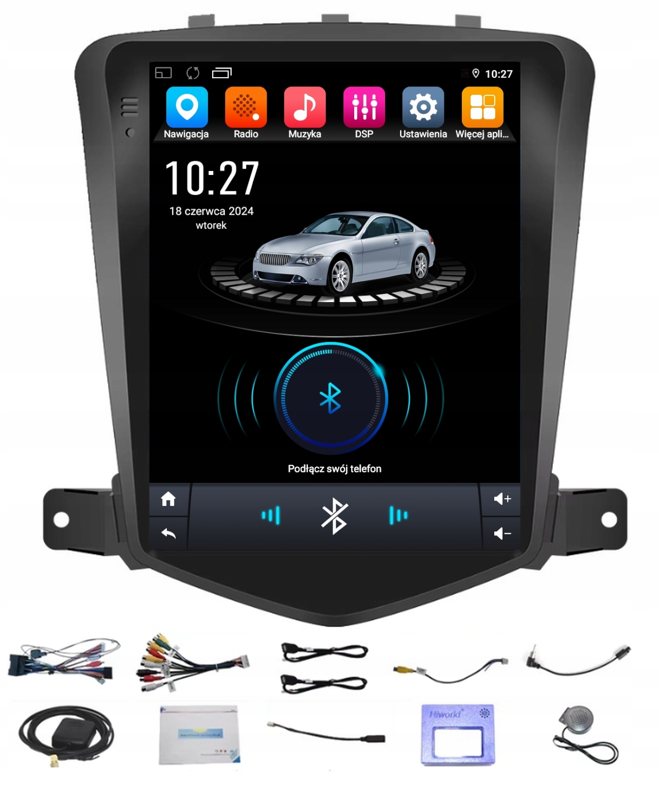 Rádio Android Chevrolet Cruze 2008-2012 Carplay Wifi Usb 8/256GB Modem Sim