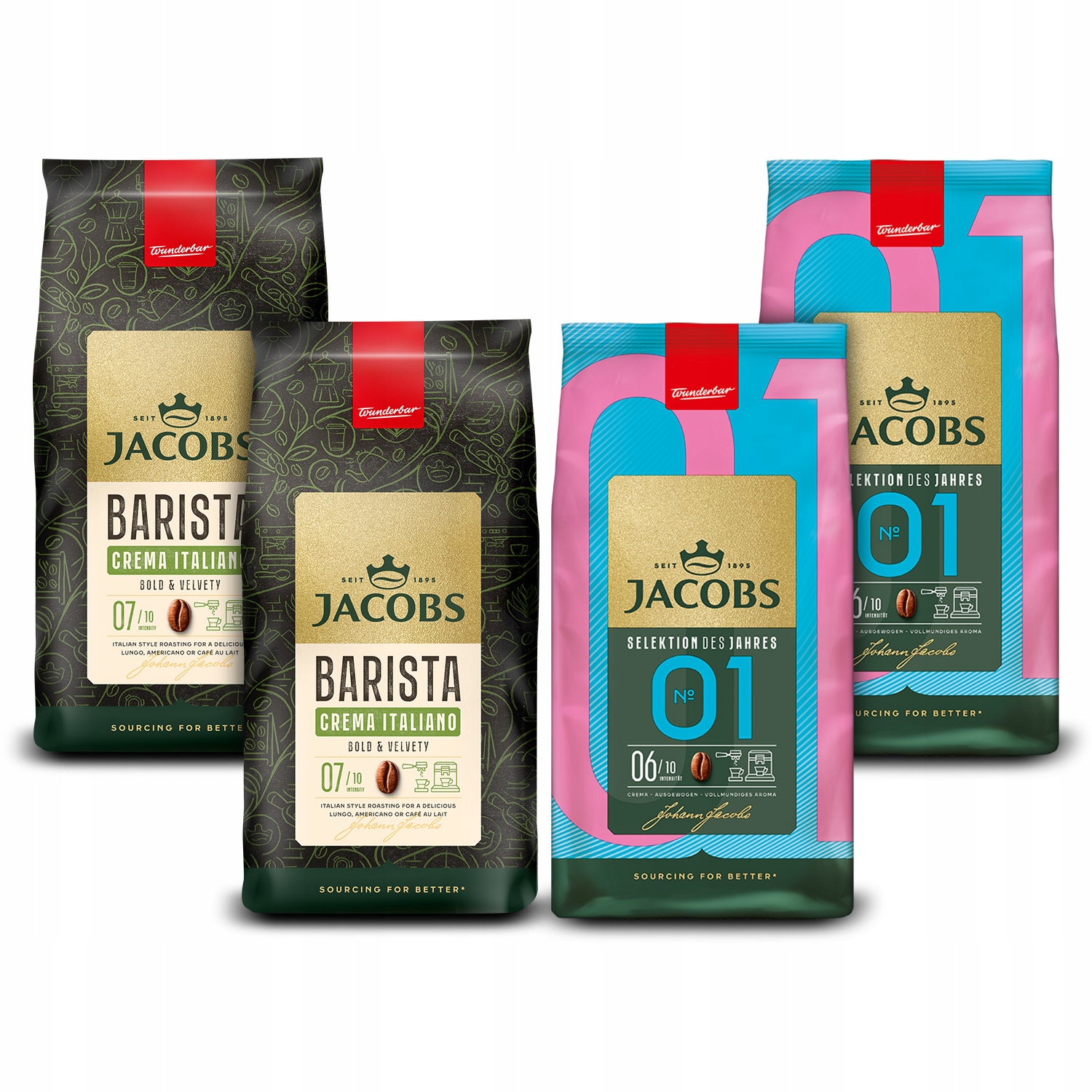 Kawa ziarnista Jacobs Barista Crema Italiano, Selection of the Year 4x 1kg