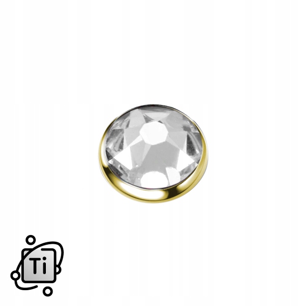 

Top Do Dermala złoty G23 cyrkonia Crystal 1,6/3mm
