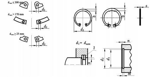 Pierścień osadczy spr. W 28×1,2 A2 DIN 472 25 szt. Marka inna