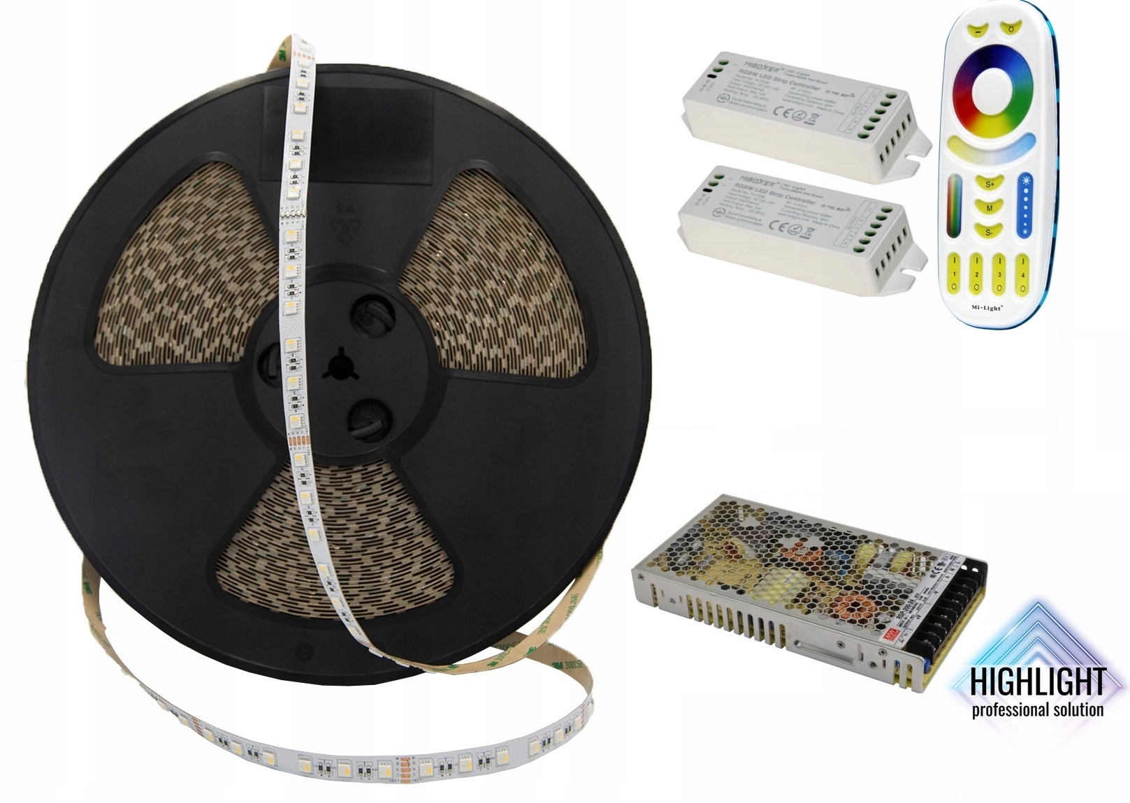 25m Zestaw sufitowy Led Rgbw 24V SMD5050 10mm