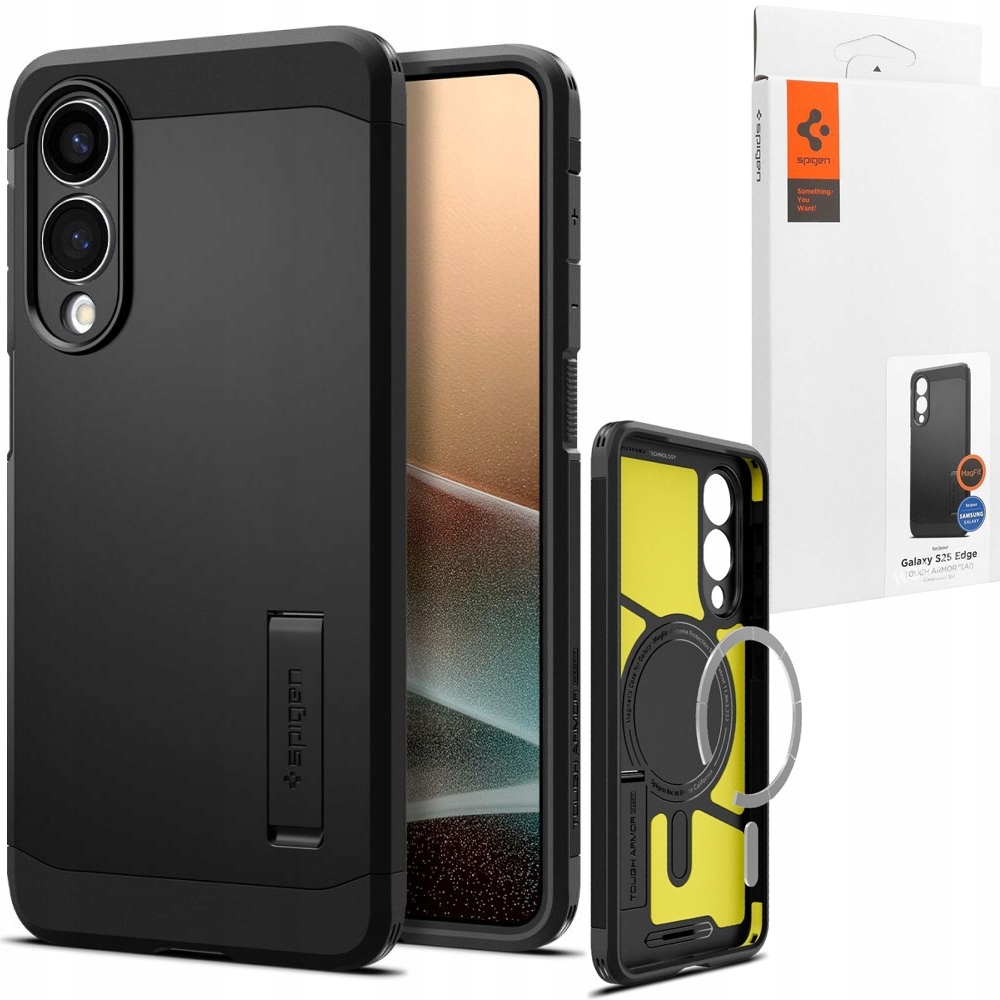 Pouzdro Spigen Tough Armor s MagSafe Qi2 pro Samsung Galaxy S25 Edge