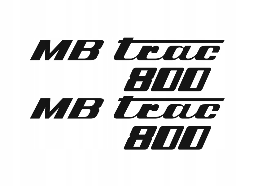 Samolepky samolepka Mb Trac 800