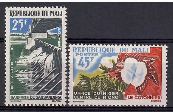 Mali 1962 Mi 53-54 Czyste **