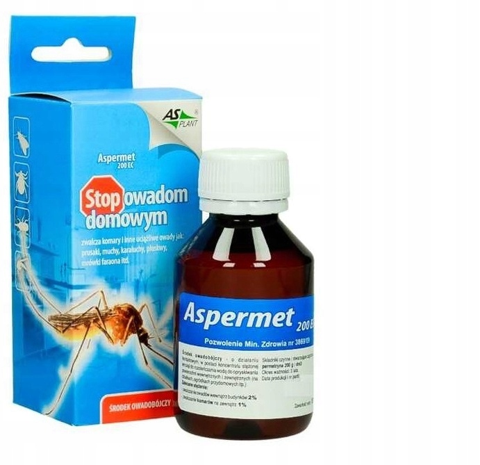 

Aspermet 200 Ec 100ML oprysk na muchy, komary