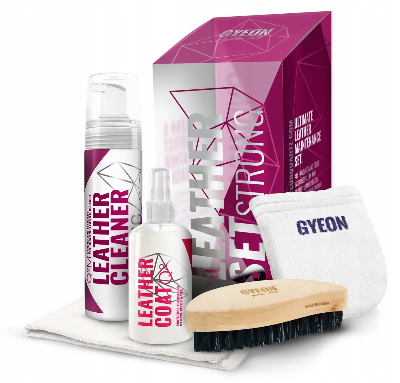 GYEON Q2M Leather Set Strong zestaw do skory 200ml