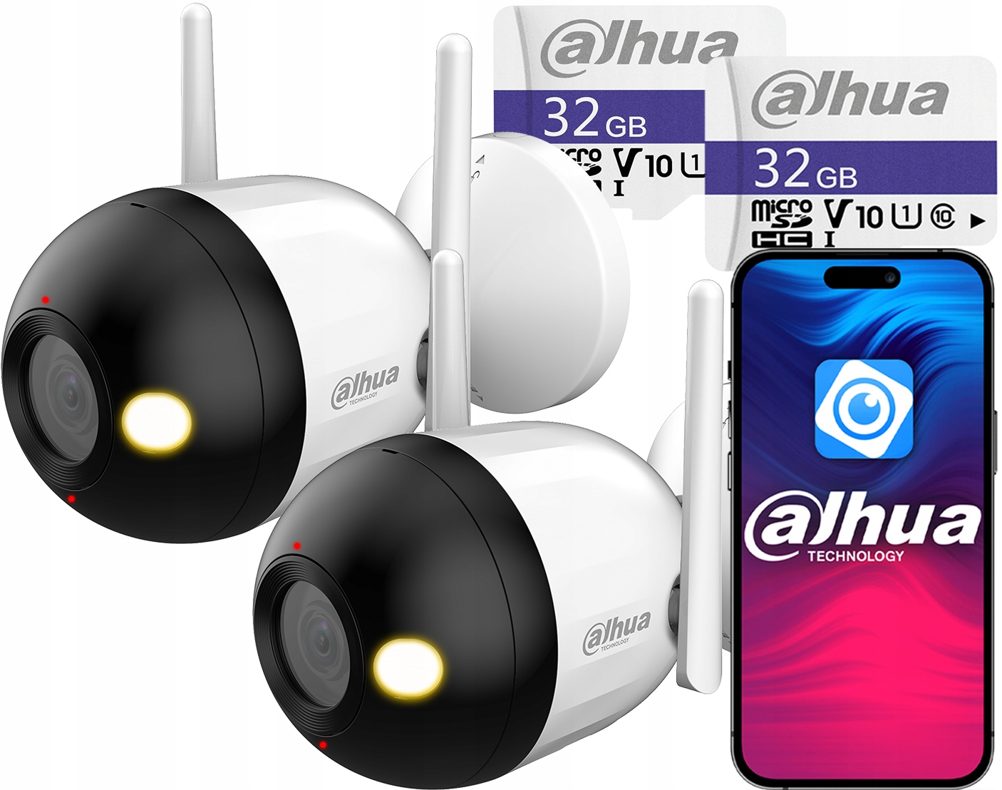 WiFi kamera Dahua x2 4MPx F4C-PV Smart Dual Light 32GB Audio Detekcia Ai