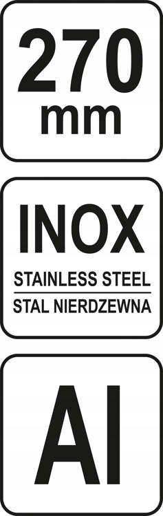 YATO EKIERKA METALOWA 270 MM ZE STOPKĄ YT-70781 Typ ekierka