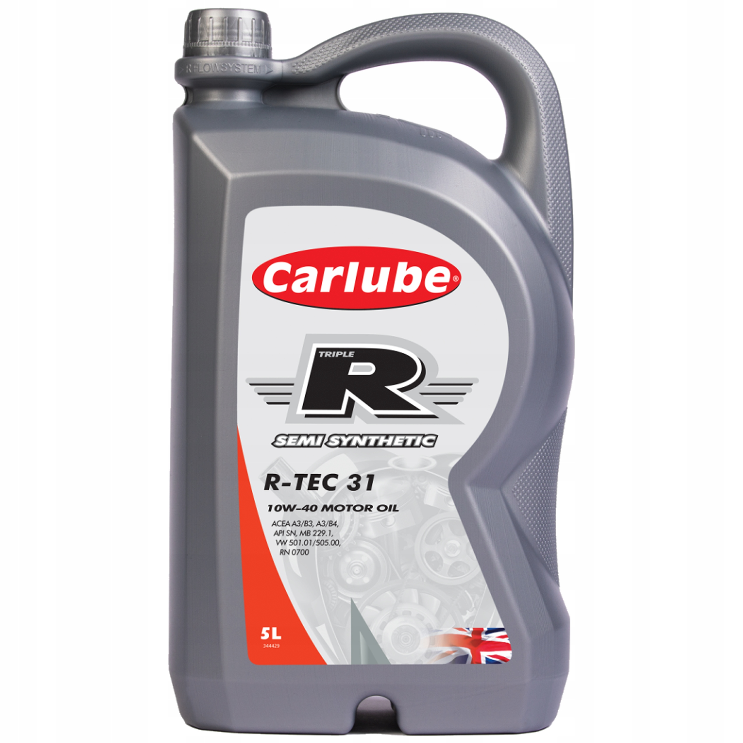 Carlube 10W40 5L Polosyntetický produkt Mb 229.3, Vw 501.01, Vw 505.00