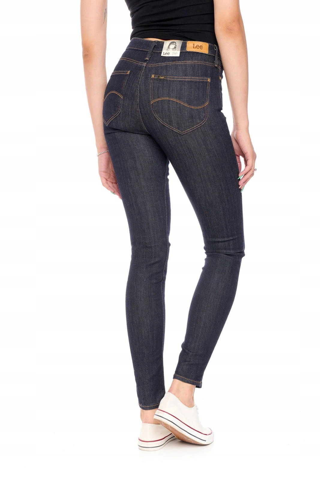 Dámské džínové úzké nohavice kalhoty Lee Skyler Dark Blue L308SV45 26/31