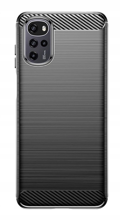 Techsuit Carbon silikonowe etui na Motorola Moto G22 – czarne