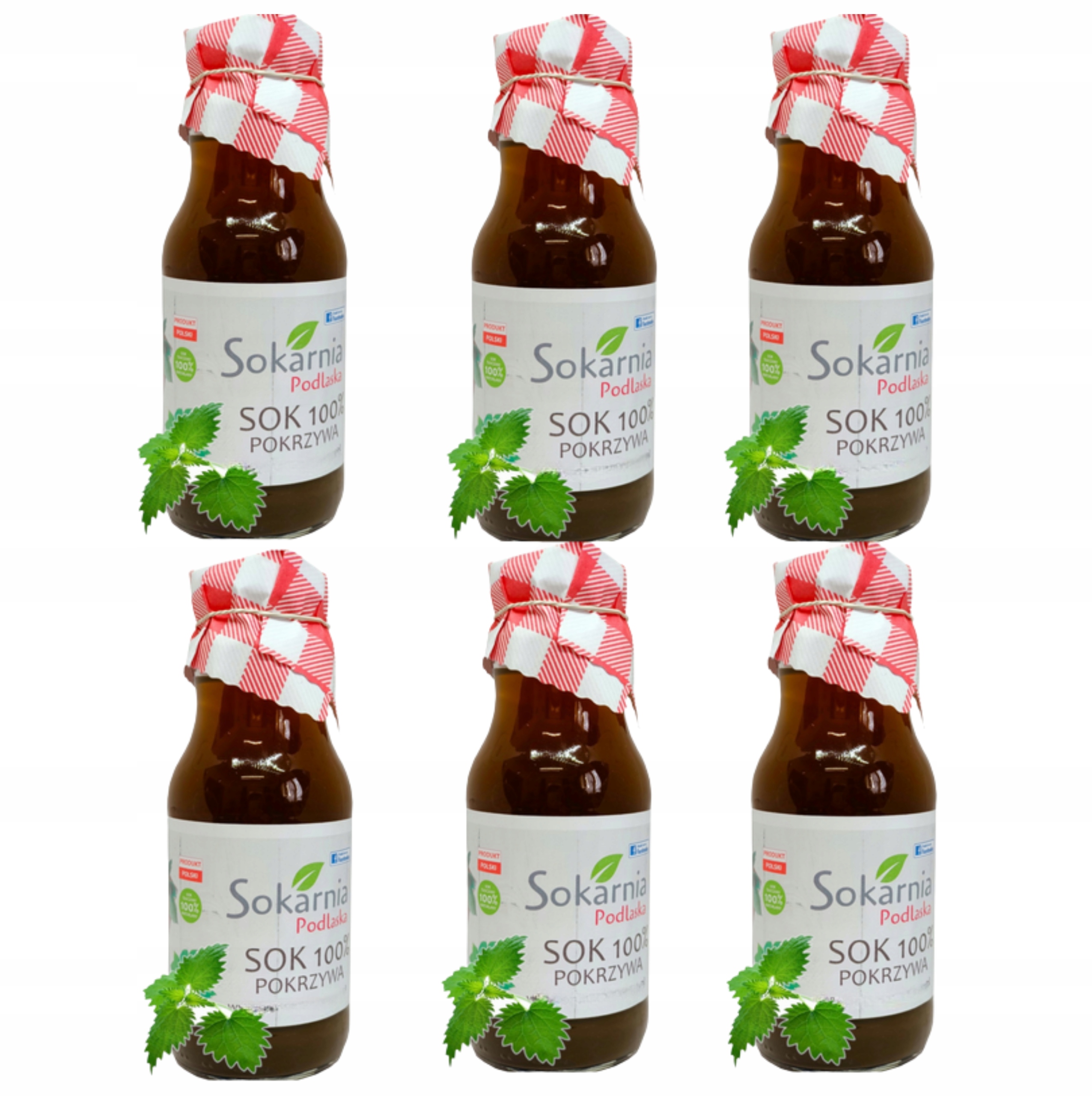 6x 250ml Sok Z Pokrzywy 100% Nfc Dobry Dla Wątroby Jelit Zawiera Witaminy