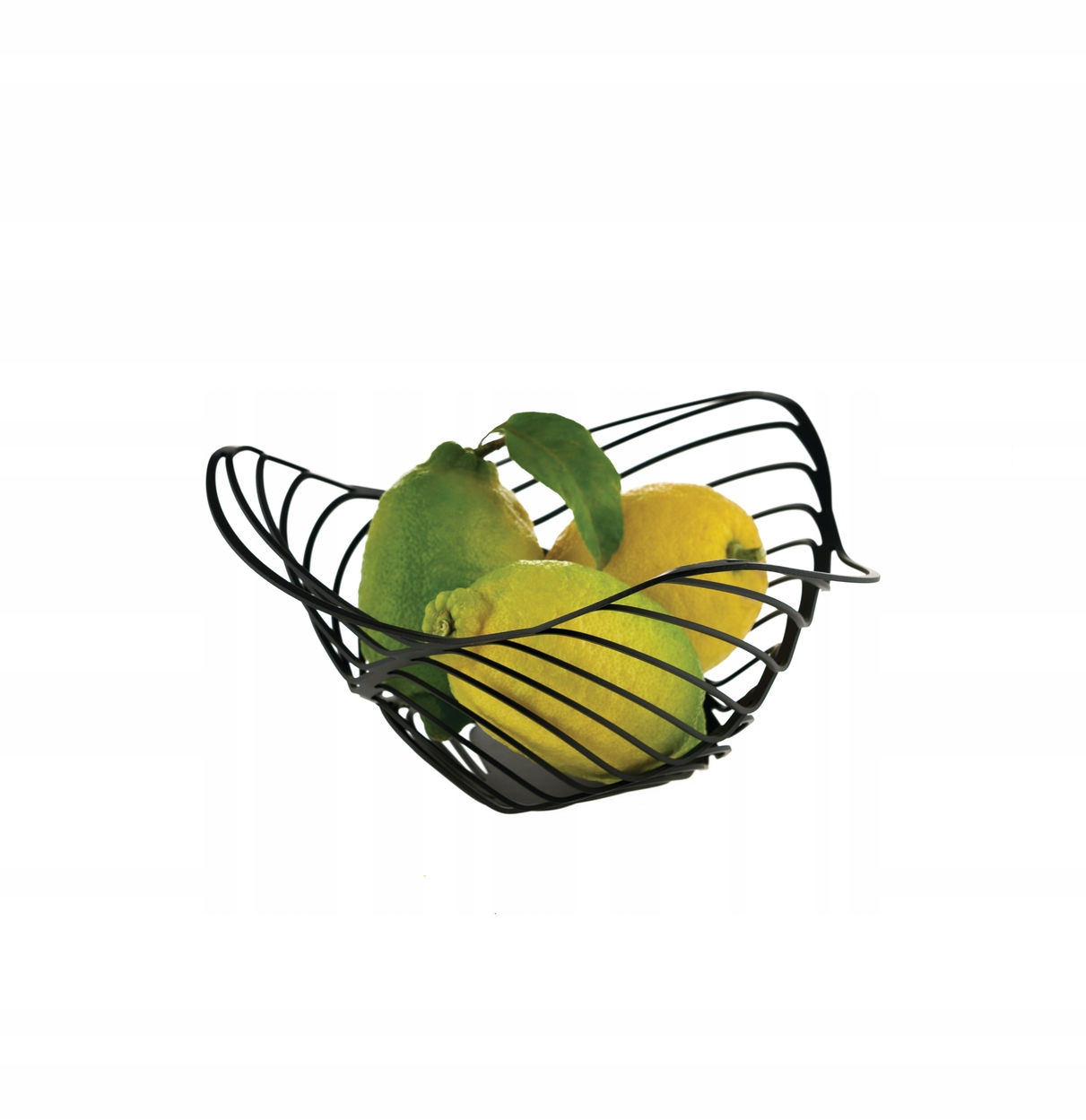 Alessi Trinity Kôš na ovocie 26 cm čierny