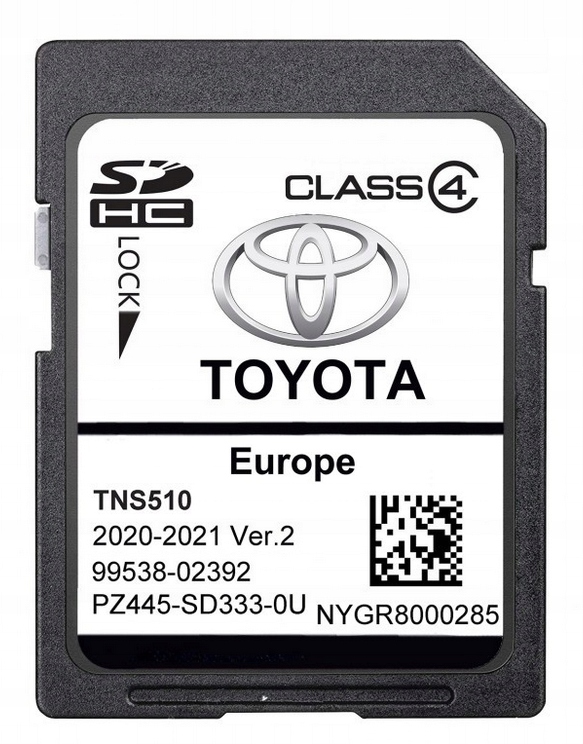 Mapa, Navigační Karta Toyota Tns 510 2021