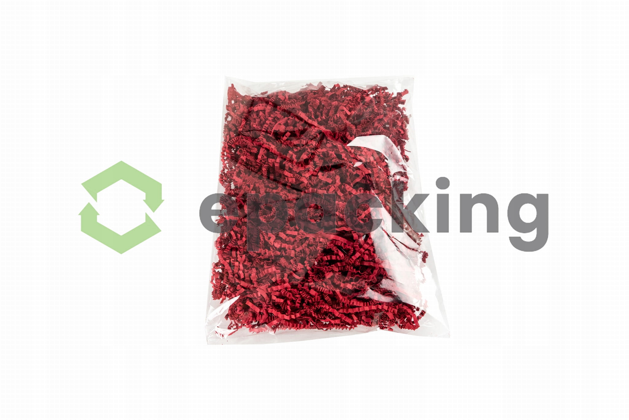 Wiórki papierowe wypełniacz do paczek czerwone 1kg Waga 1 kg