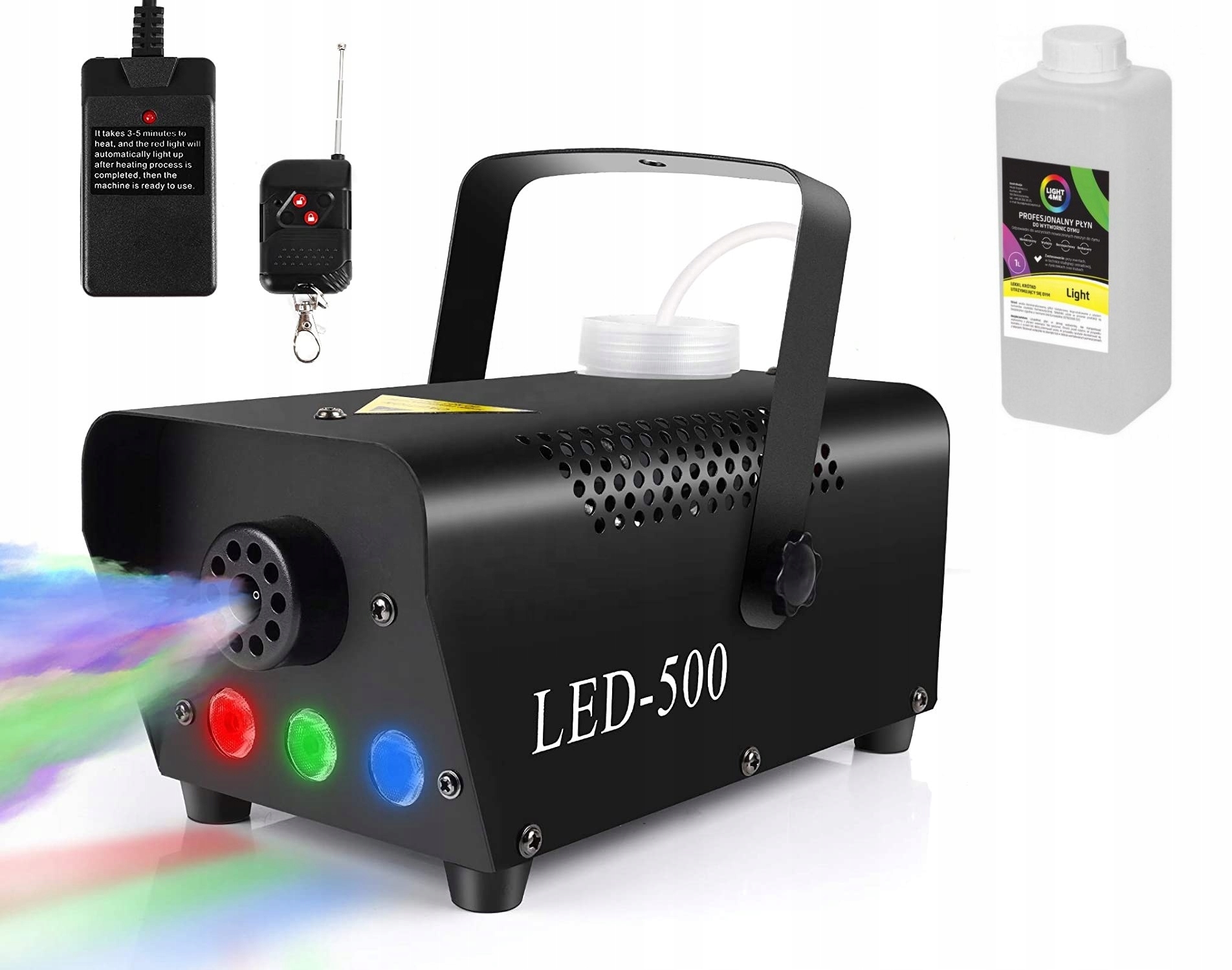 

Wytwornica Dymu Zadymiarka Led 500 1L Płynu
