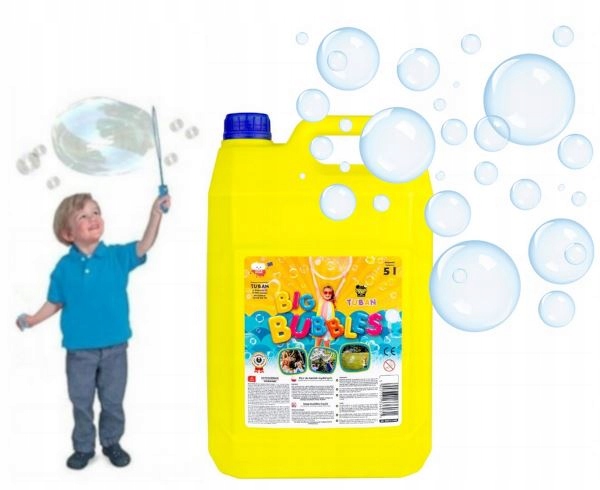 PŁYN DO BANIEK MYDLANYCH 5L = 5000 ml BAŃKA BIG BUBBLES - TUBAN