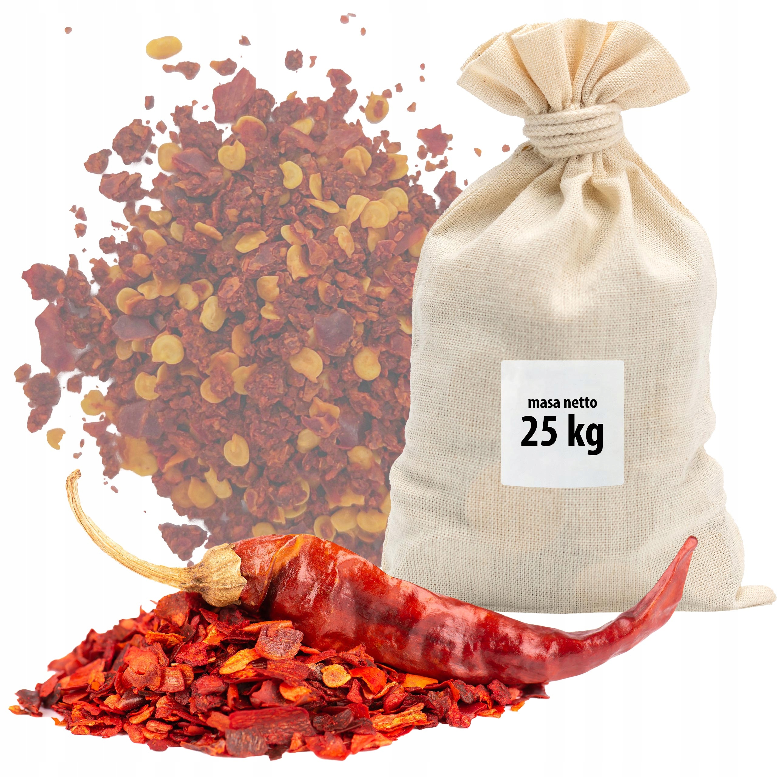 Levně Chilli Grys Vločky 25KG Sáček Velkoobchod
