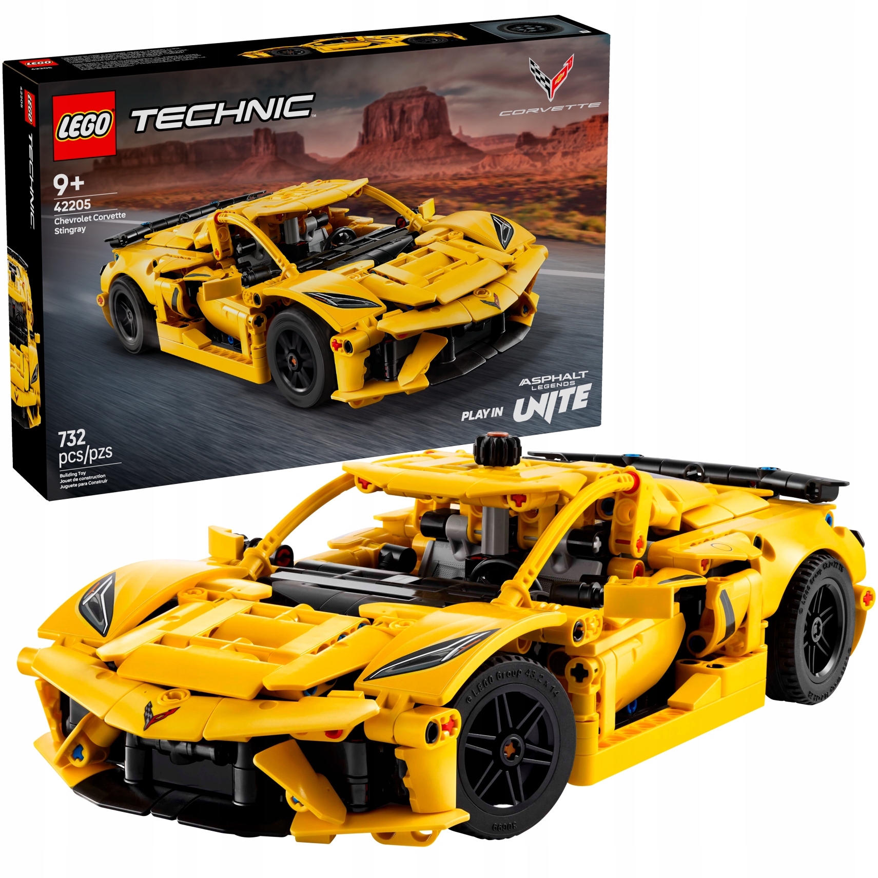 Lego Technic Chevrolet Corvette Stingray 42205 model auta
