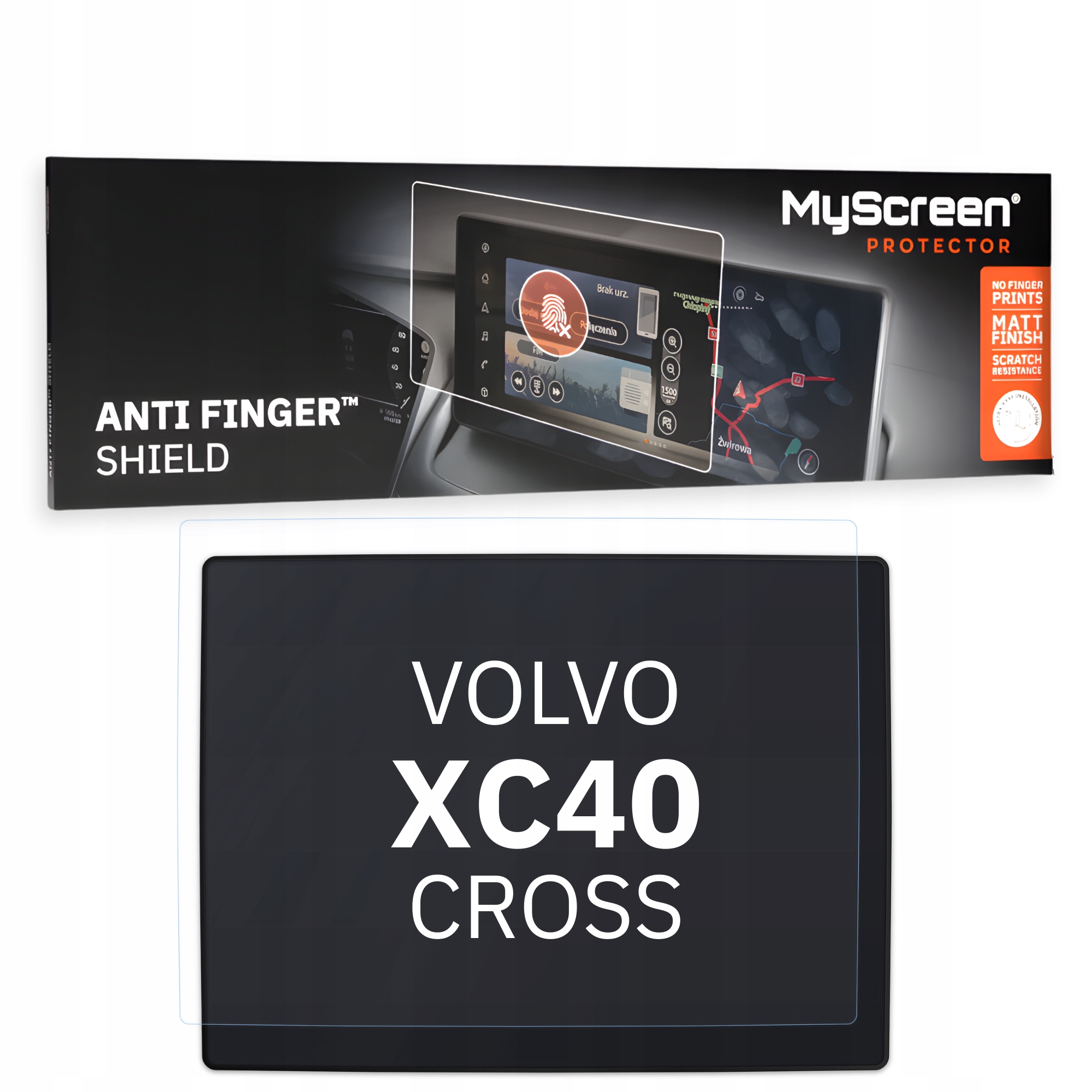 Matná fólie pro Volvo XC40 Cross 2017 2021 9" MyScreen