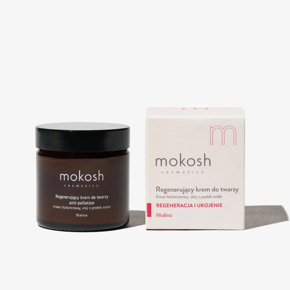 Mokosh Regenerační krém na obličej Malina 60 Ml Kyselina hyaluronová, olej z malin