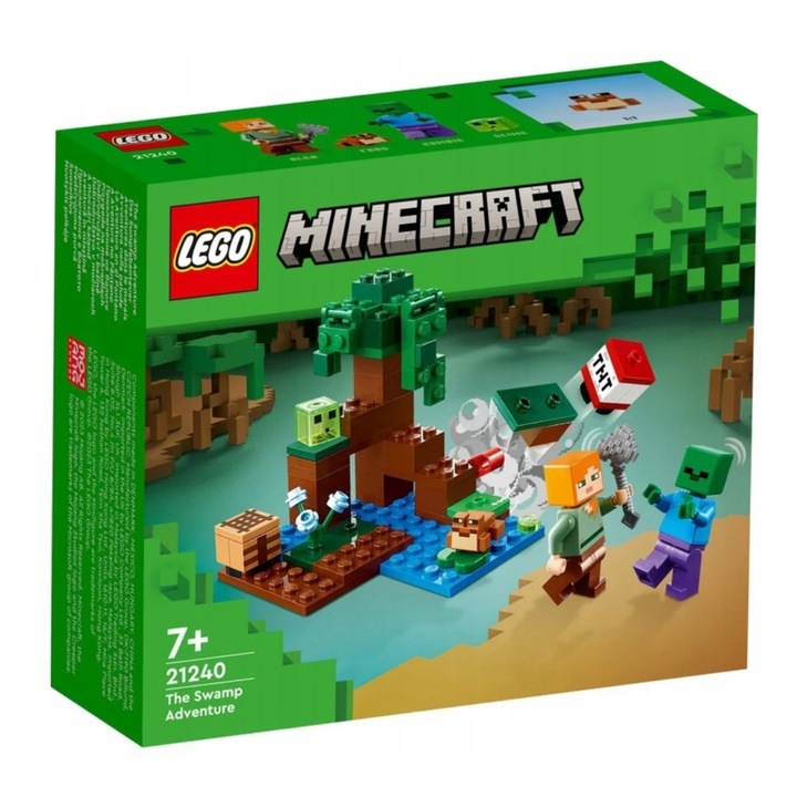 LEGO MINECRAFT PRZYGODA NA MOKRADŁACH ZOMBIE ALEX TNT 21240