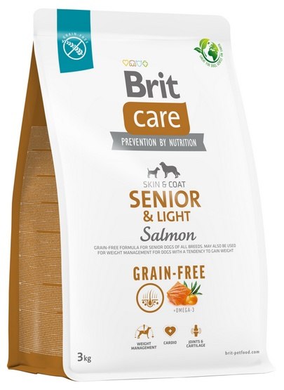 Levně Brit Care Grain Free Senior & Light Salmon 3 kg